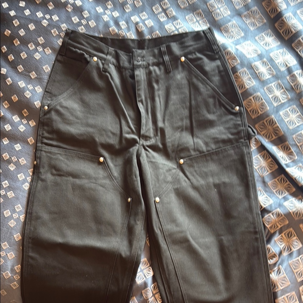 Carhartt Black Pants with Gold Logo
